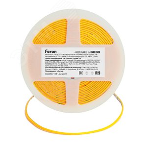 Лента светодиодная COB 7Вт/м 12В 4000К IP20 400LED/м LS630 - фото 2