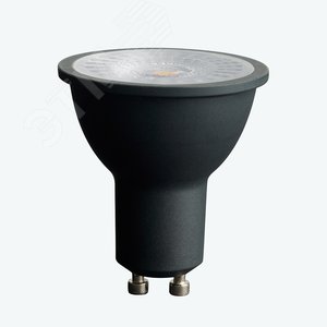 Лампа светодиодная LED 7вт 230в GU10 белый с линзой 110 град черный корпус PRO - фото 5