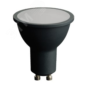 Лампа светодиодная LED 8вт 230в GU10 теплый черный корпус .PRO - фото 1