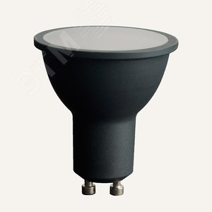 Лампа светодиодная LED 8вт 230в GU10 теплый черный корпус .PRO - фото 5
