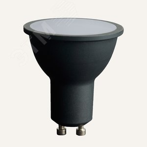 Лампа светодиодная LED 8вт 230в GU10 белый черный корпус .PRO - фото 5