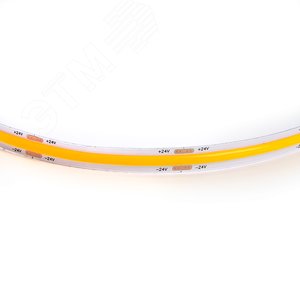 Лента светодиодная COB 12Вт/м 24В 3000К IP20 512LED/м LS530 - фото 4