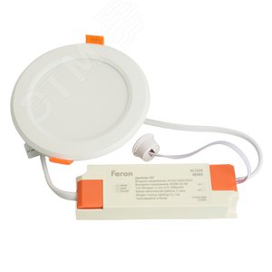 Светильник светодиодный ДВО-9w 6500К 720Лм с БАП 3ч. в пластиковом корпусе белый - фото 4