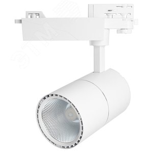 Светильник светодиодный трековый на шинопровод ДПО-30w 2700К 2700Лм трехфазный белый - фото 1