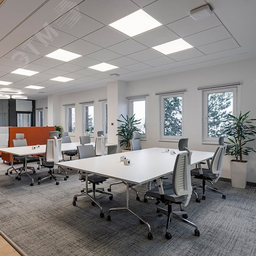 Панель светодиодная ДВО-36w 595х595х19 4000K 3100Лм призма с индексом цветопередачи >90Ra IP40 панель LED - фото 3