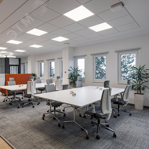 Светильник светодиодный ДВО-36w 595х595х19 2700K 3100Лм призма IP40 - фото 2