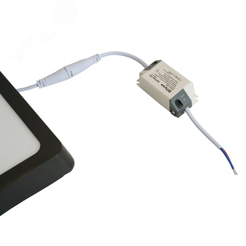 Светильник светодиодный ДПО-24w 4000K 1760Лм квадратный черный - фото 6