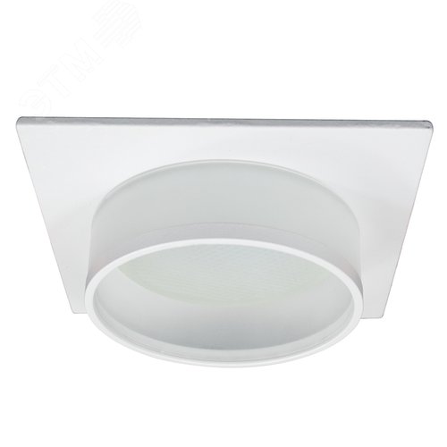 Светильник ДВО-15w GX53 без лампы квадратный белый - фото 1