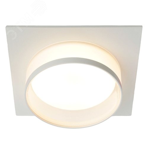 Светильник ДВО-15w GX53 без лампы квадратный белый - фото 3