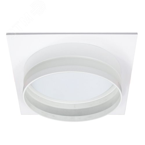 Светильник ДВО-25w GX70 без лампы квадратный белый - фото 1