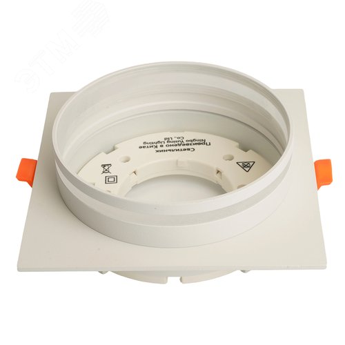 Светильник ДВО-25w GX70 без лампы квадратный белый - фото 3