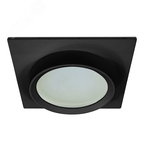 Светильник ДВО-15w GX53 без лампы квадратный черный IP44 - фото 1