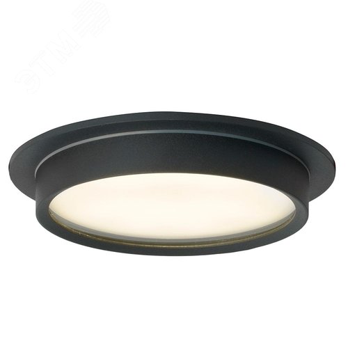 Светильник ДВО-25w GX70 без лампы черный IP44 - фото 2