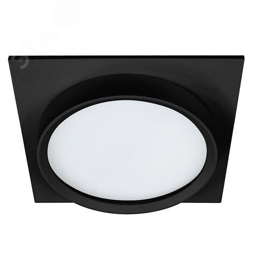 Светильник ДВО-25w GX70 без лампы квадратный черный IP44 - фото 1