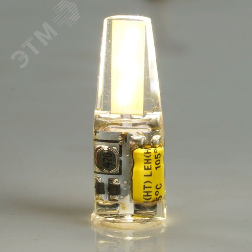 Лампа светодиодная LED 3вт 12в G4 белый капсульная - фото 3