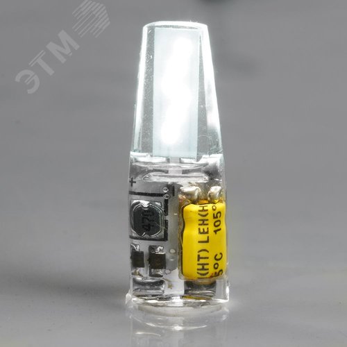 Лампа светодиодная LED 3вт 12в G4 дневной капсульная - фото 3