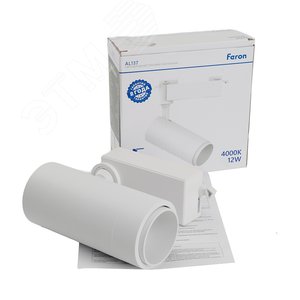 Светильник светодиодный трековый на шинопровод ДПО-12w 4000К 840 Лм белый с регулируемым углом освещения 15-60 гр - фото 3