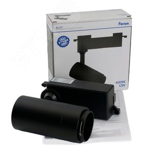 Светильник светодиодный трековый на шинопровод ДПО-12w 4000К 840 Лм черный с регулируемым углом освещения 15-60 гр - фото 5