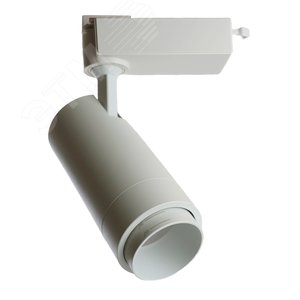 Светильник светодиодный трековый на шинопровод ДПО-20w 4000К 1400 Лм белый с регулируемым углом освещения 15-60 гр - фото 2