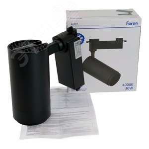 Светильник светодиодный трековый на шинопровод ДПО-30w 4000К 2100 Лм черный с регулируемым углом освещения 15-60 гр - фото 4