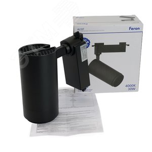 Светильник светодиодный трековый на шинопровод ДПО-30w 4000К 2100 Лм черный с регулируемым углом освещения 15-60 гр - фото 5