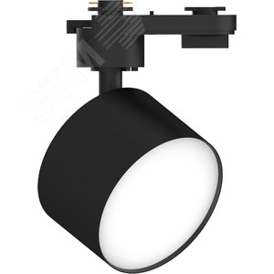 Светильник светодиодный трековый на шинопровод ДПО-12w 4000К 1080Лм черный - фото 1