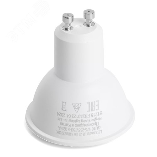 Лампа светодиодная LED 5вт 230в GU10 теплый - фото 4