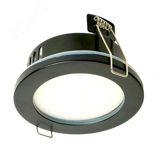 Светильник ДВО-15w GX53 без лампы черный IP44 - фото 1