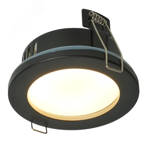 Светильник ДВО-15w GX53 без лампы черный IP44 - фото 2