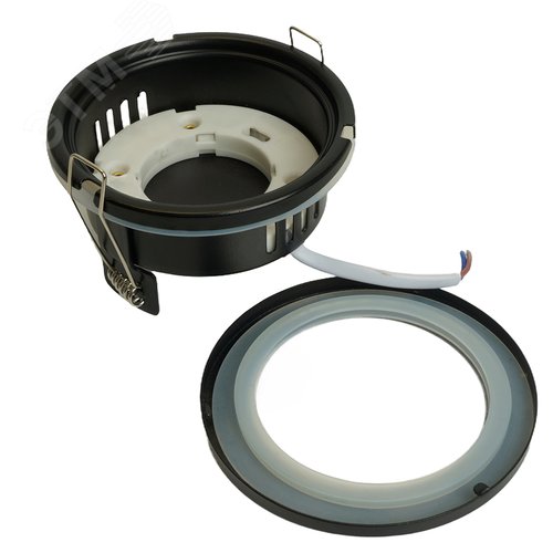 Светильник ДВО-15w GX53 без лампы черный IP44 - фото 3