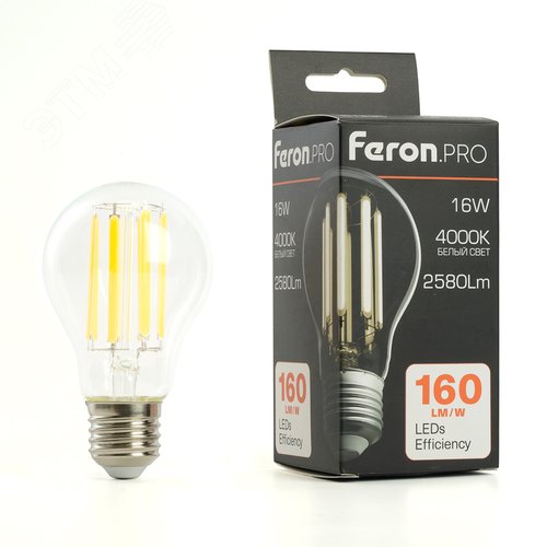 Лампа светодиодная LED 16вт Е27 белый FILAMENT .PRO - фото 8