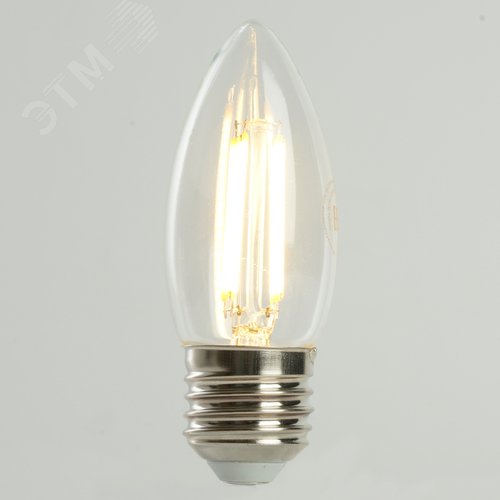 Лампа светодиодная LED 6вт Е27 теплый свеча FILAMENT .PRO - фото 5
