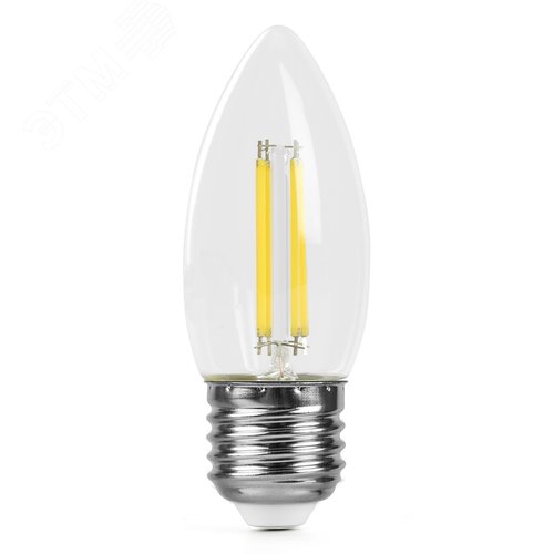 Лампа светодиодная LED 6вт Е27 дневной свеча FILAMENT .PRO - фото 2