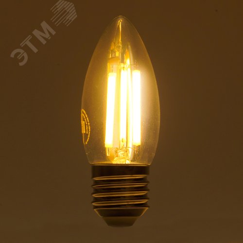 Лампа светодиодная LED 8вт Е27 теплый свеча FILAMENT .PRO - фото 6