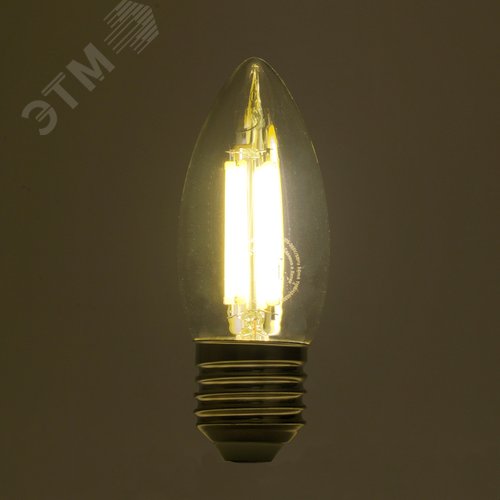 Лампа светодиодная LED 8вт Е27 белый свеча FILAMENT .PRO - фото 6