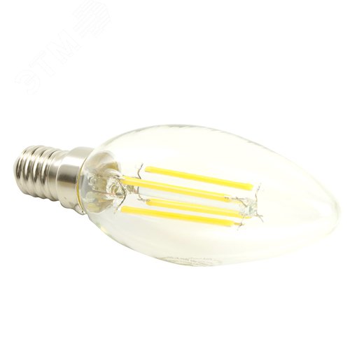 Лампа светодиодная LED 6вт Е14 теплый свеча FILAMENT .PRO - фото 5