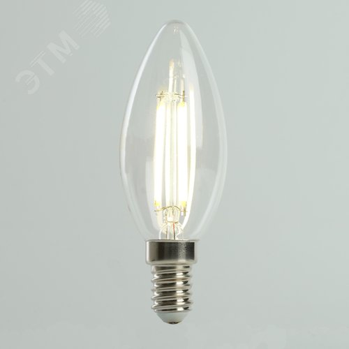 Лампа светодиодная LED 6вт Е14 теплый свеча FILAMENT .PRO - фото 6
