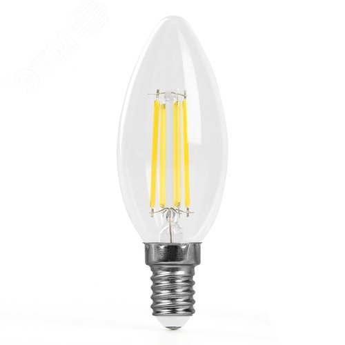 Лампа светодиодная LED 6вт Е14 дневной свеча FILAMENT .PRO - фото 2