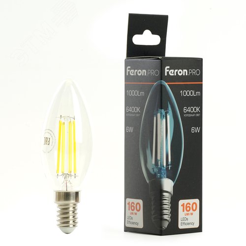 Лампа светодиодная LED 6вт Е14 дневной свеча FILAMENT .PRO - фото 8