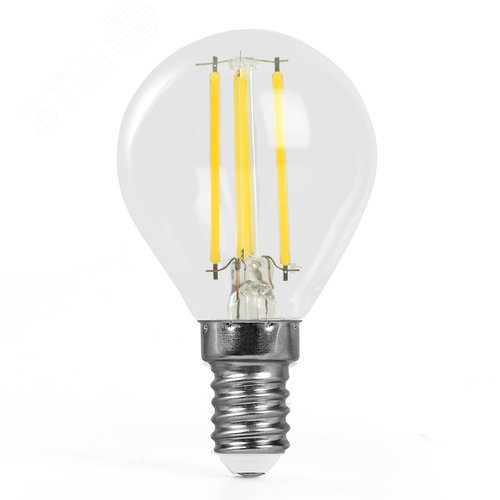 Лампа светодиодная LED 6вт Е14 теплый шар FILAMENT .PRO - фото 2