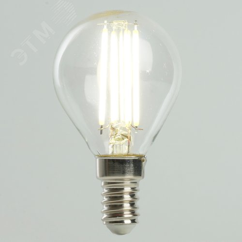 Лампа светодиодная LED 6вт Е14 белый шар FILAMENT .PRO - фото 6