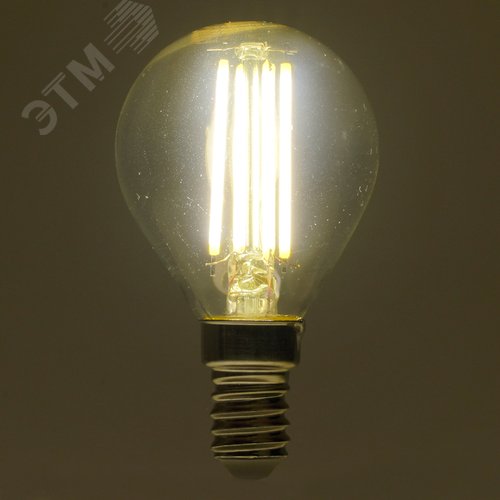 Лампа светодиодная LED 6вт Е14 белый шар FILAMENT .PRO - фото 7