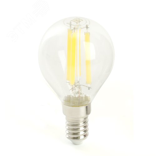 Лампа светодиодная LED 8вт Е14 теплый шар FILAMENT .PRO - фото 3