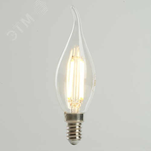 Лампа светодиодная LED 6вт Е14 теплый свеча на ветру FILAMENT .PRO - фото 6