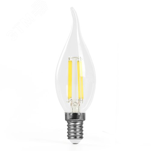 Лампа светодиодная LED 6вт Е14 белый свеча на ветру FILAMENT .PRO - фото 2