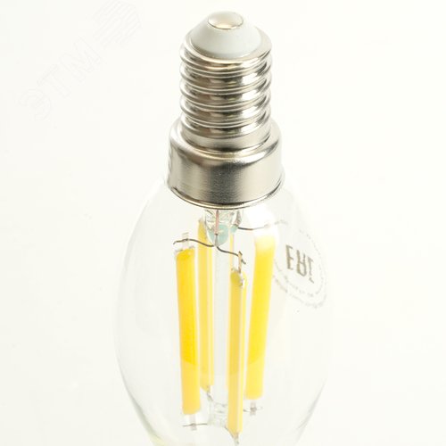 Лампа светодиодная LED 6вт Е14 белый свеча на ветру FILAMENT .PRO - фото 3