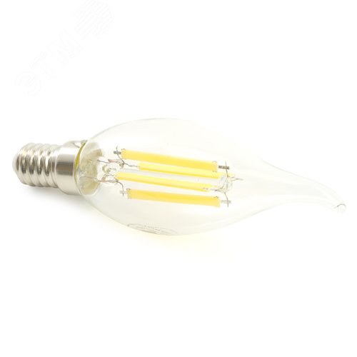 Лампа светодиодная LED 6вт Е14 дневной свеча на ветру FILAMENT .PRO - фото 5