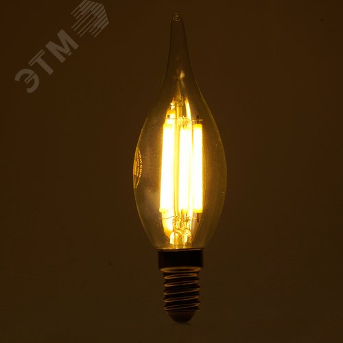 Лампа светодиодная LED 8вт Е14 теплый свеча на ветру FILAMENT .PRO - фото 7