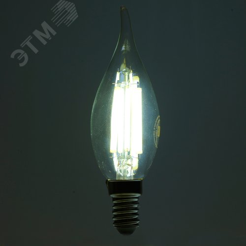 Лампа светодиодная LED 8вт Е14 дневной свеча на ветру FILAMENT .PRO - фото 7