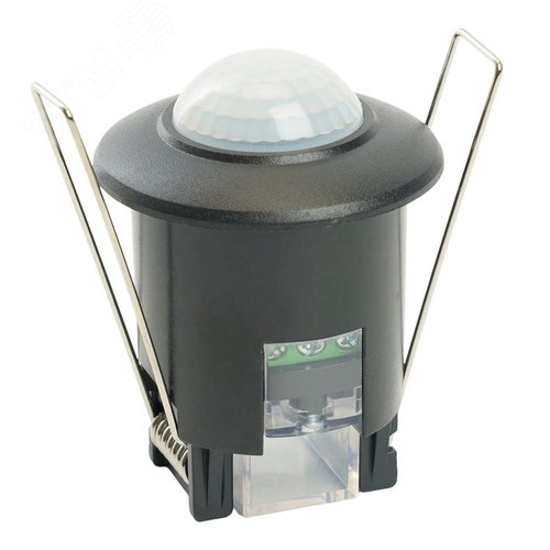 Изображение товара Датчик движения ИК встраиваемый 800w 120/360 градусов 6м IP20 черный (шт)